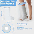 Adult Leg Cast Cover for Showering, KT2103 Waterproof Foot Shower Bandage Protector Watertight Protection to Broken Leg, Foot Bunion Surgery, Ankle Wound and Burns