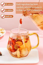 Ginseng Longan Rose Red Date Beauty Tea 300g (30bags) Jujube Fruit Goji Berry Tea Bags Women's Ginseng Eight Treasures Tea Red Date Longan Goji Berry Roses Wolfberry Angelica Astragalus Chinese Herbal No addition Caffeine Free 人参气血养颜茶 美容茶