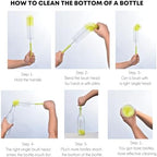 ALINK 16 inch Long Bottle Brush Cleaner for Washing Wine/Beer/Sport Well/Thermos/Glass, Hummingbird Feeder and Long Narrow Neck Sport Bottles