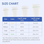 3 PCS Catheter Leg Bag Holder Stay in Place Urine Bags for Urinary Drainage Bags, Fabric Catheter Sleeves Urine Leg Bag Holder, Catheter Stabilization for Men & Women - Washable and Reusable (L)