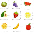 36Pcs Fruit Happy Birthday Cupcake Toppers Tropical Summers Cupcake Dessert Muffin Food Cake Picks Hawaii Fruit Baby Shower Wedding Party Themed Birthday Party Supplies