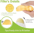8Pcs-Shoe Filler&Heel Pad Set for Too Big Shoes Too Big Inserts for Women and Men,for Heel,Sneaker, Boots,Pain Relief and Comfort (Half to one Size Bigger)