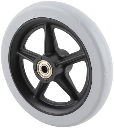 Garosa Wheelchair Front Wheels, 6 Inch Front Caster Disabled Anti-Slip Rubber Wheels Wheel Replacement for Wheelchairs, Rollators, Walkers for Handicapped People with Limited Mobility (6 Inch)