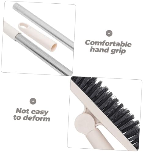 Didiseaon Handle Shower Cleaning Brush Rotating Stiff Bristles for Grout and Corner Cleaning Scrub Tool for Floors and Hard Reach Areas