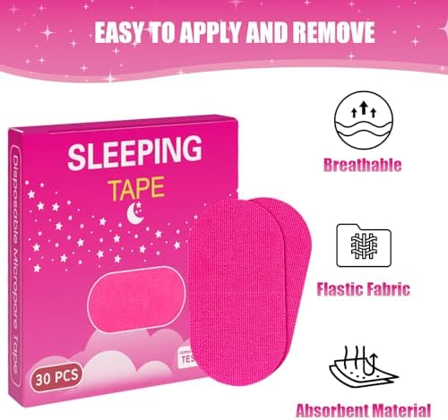 Mouth Tape for Sleeping Women 60 Count Soft Tape Strips, Convenient to Carry E-3