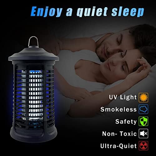 Electric Bug Zapper Indoor/Outdoor, 4200V High Powered Mosquito Zappers Killer, Waterproof Insect Fly Swatter Zapper Mosquito Trap Outdoor, Fly Traps, Insect Killer for Home,Garden,Backyard, Camping