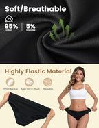 EcoPeriod Period Underwear for Women Heavy Flow Leakproof Menstrual Underwear Seamless Period Panties