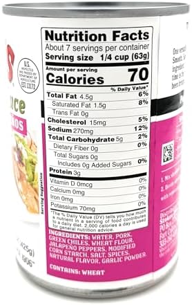 Stokes Green Chile Sauce with Pork and Jalapenos Pack of 3