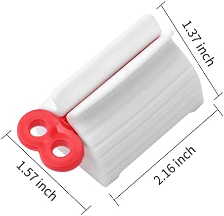 3pcs-Rolling Tube Toothpaste Squeezer Toothpaste Seat Holder Stand for Bathroom Accessories（Mix Color）