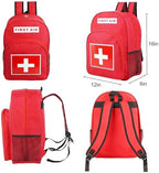 First Aid Backpack, Emergency Medical Backpack, Waterproof & Large Capacity, Empty First Aid Bag, Ideal for Home Office EMT Paramedics