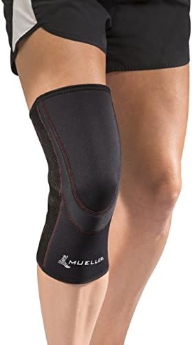 MUELLER Sports Medicine Breathable Closed Patella Knee Sleeve, Knee Pain Relief Support for Men and Women, Ideal for Arthritis, Sprains, Black, Medium