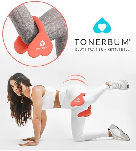 Booty Builder & Booty Trainer for Women & Men - Perfect Butt Workout Equipment for Glute Exercise, Buttocks Lifting - Iron Core Neoprene Weight with Non-Slip Grip