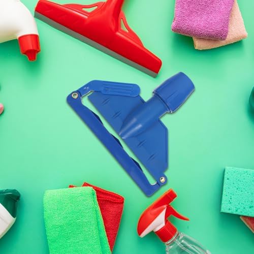 2pcs Mop Head Clamp Detachable Floor Mop Replacement Holder Head Clip for Easy Maintenance Cleaning Handle Parts for Home/Office/Commercial