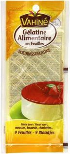 Vahine Gelatine Sheets 9 x 2g (Pack of 5, Total 45 Sheets)