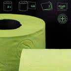 Lime Green Toilet Paper 3 ply Gift box 2 Rolls 140 Premium Quality sheets