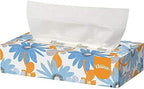 Kleenex 21606BX White Facial Tissue, 2-Ply, White, Pop-Up Box (Box of 125 Tissues)
