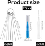 Gosknor 40pcs Shower Head Cleaning Tool Kit, 2 Designs Showerhead Cleaner Brushes and Multi-Size Unclogging Picks Nozzle Unclogger Accessories for Bathroom Tiny Mini Small Hole Sink Gaps