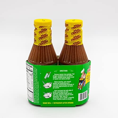 Tony Chachere's 2 Pack Creole Style Butter Marinade Injector Kit | Perfect for Injecting Poultry, Pork, Beef, and All Your Proteins | Give Your Dish The Flavor Boost Needed to Be A Party Hit