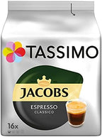 Tassimo Jacobs Espresso, Lot de 5, 5 x 16 T-Discs