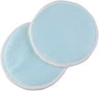 Reusable Nursing Pads, 8 Pack, Maternity Breastfeeding Pads, Blue/White. Can also be used as reusable, washable makeup remover pads.