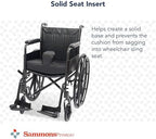 Sammons Preston Pommel Wedge Cushion, Wheelchair Accessory, Seat Pad, Foam Support Pad, Lower Back, Tailbone, and Sciatica Pain Relief, Slide Control to Prevent Slipping Out of Seat
