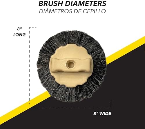 ToolPro 8-Inch Horse Hair Stipple Brush – Professional Texture Brush for Drywall and Ceiling Finishing