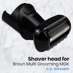 Replacement Shaver Head 81634460 for Braun Multi Grooming Body Shaver | Compatible with MGK3080, 5515, 5541 & 5544 Models