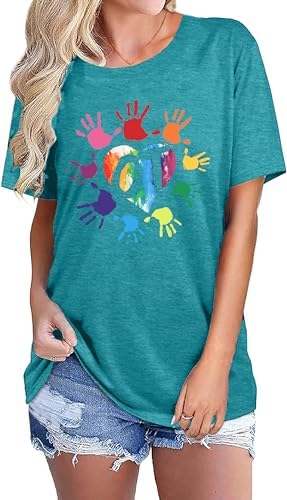Occupational Therapy T Shirts for Women Casual Therapist Graphic Short Sleeve Tees OT Healthcare Gifts Blouse Tops