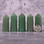 Gemstone Crystal Hexagonal Pointed Reiki Chakra Faceted Prism Wand Stone Home Decor