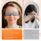 Heated Eye Mask – Warm Compress for Dry Eyes, USB Electric Heating Pad for Stye & Chalazion Eye Treatment, Eye Sleep Mask for Dark Circles and Puffiness Relief (Heather Gray)