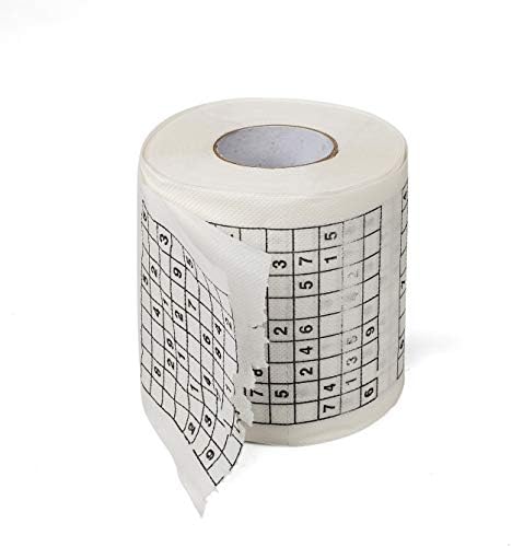 SummitLink Sudoku Toilet Paper Tissue Napkin Prank Fun Birthday Party Novelty Gift Idea (1 pk)