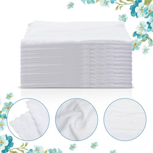 100 Pcs Moist Towel Bulk Moist Towelettes Individually Wrapped,White Towel Services,8.5''x8.5'' Unscented Wet Hand Towels,Disposable Refreshment Pre Moistened Towels for Travel Camping Sport Spa Party