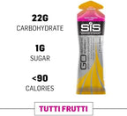 Science in Sport GO Isotonic Energy Gel - Fast-Acting Liquid Carbohydrate Gel for Instant Energy - Sports Nutrition - Gluten-Free & Vegan - Fruit Salad Flavor - 30 Count
