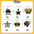 18pcs American Musical Cupcake Topper,Broadway Inspired Happy Birthday Cake Decor, The Famous Musical Bday Party Decorations For Kids Adults Fan