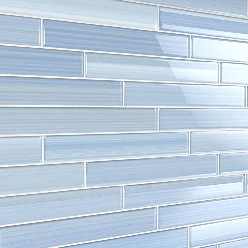 Big Blue Glass Tile Perfect for Kitchen Backsplashes and Showers, Sample
