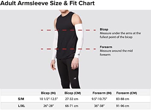 New Balance Unisex Outdoor Sports Compression Arm Sleeves, Arm Warmer, 1 Pair