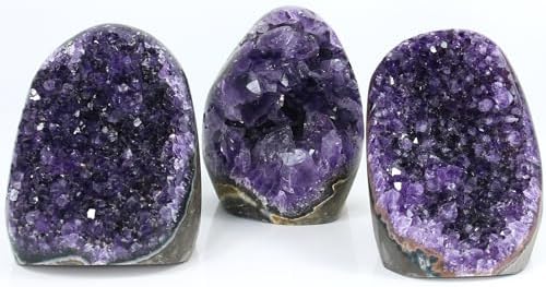 Amethyst Crystal Rock, Real Amethyst Stone, Amathesis Crystal Cluster Geode, Purple Crystals and Healing Stones, Amatista Piedra Natural, Cuarzos Originales De Energia Y Piedras, Columnar(1.1LB)