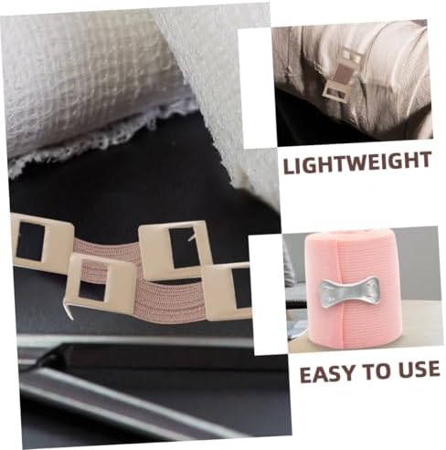 FOMIYES 250sets Aluminum Bandage Buckles Metal Fasteners Reusable Clips for Elastic Compression Wraps
