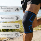 2-Pack Compression Knee Brace for Women & Men - Knee Support Sleeve for Running, Weightlifting, Meniscus Tear, Arthritis Pain Relief, Breathable Anti-Slip Sports Knee Sleeves (Black)