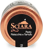 Sciara | Sicilian Pistachio and Truffle Pesto | Premium Quality Pesto from Bronte, Sicily | Glass Jar 190g (Pack of 1)