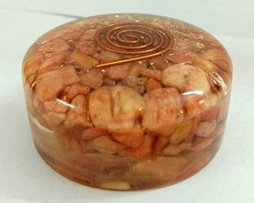Jet Energized New Pink Moonstone Orgone Tower Buster Orgonite Piezo Electric EMF Protection Generator Frequency Ions Tested Cloud Chem Buster 40 Page Jet International Image is JUST A Reference