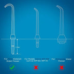 Replacement Heads for Waterpik, Replacement Picks for Water Pik Water Flosser (6 Implant Denture Tips)