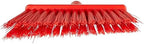 Vikan 29144 Broom,Angle Cut,Stiff,11",PP/PET,Red