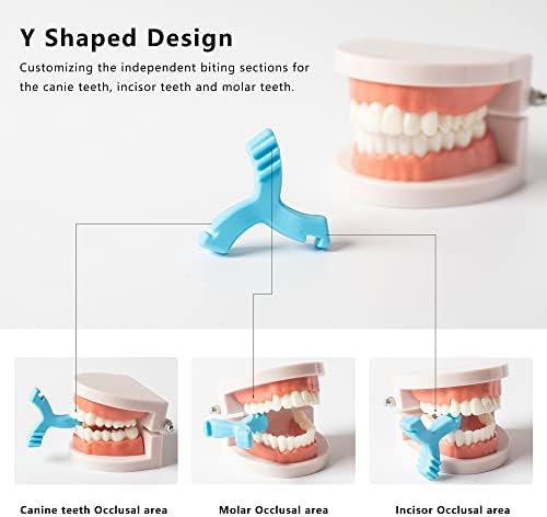 LOVEWEE Aligner Chewies, 4 PCS Y-Shaped Orthodontics Aligner Chewies for Trays Seater Invisible Braces Orthodontic Munchies(Blueberry, Watermelon, Mint, Grape)