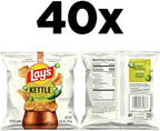 Lay's Kettle Cooked Potato Chips, Jalapeno, 0.85 Ounce (Pack of 40)