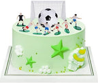 Soccer Cake Topper Decoration, Soccer Ball Soccer Player Cupcake Topper for Soccer Theme Birthday Party Sport Party for Boys