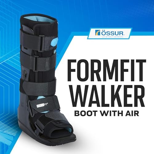 Ossur Formfit Walker Boot with Air - Medical Grade Walking Boot for Broken Foot, Sprained Ankle & Stable Fractures | Breathable Walker Boot for Strains, Sprains & Immobilization (High Top/Large)