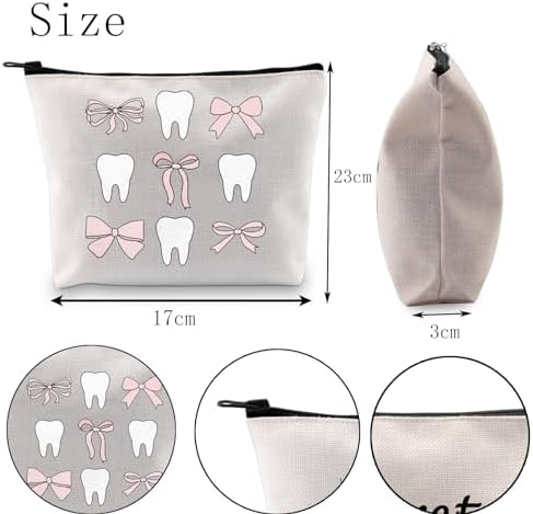 POFULL Teeth Makeup Bag - Dental Hygiene Cosmetic Bag (Teeth Bag)