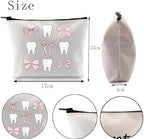 POFULL Teeth Makeup Bag - Dental Hygiene Cosmetic Bag (Teeth Bag)