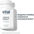 Vital Nutrients Adrenal Support - Adrenal Support Supplements for Gland Function and Cortisol Management - Supports Energy and Stress Levels - Gluten, Dairy, Soy Free - 60 Capsules